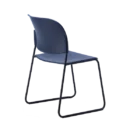 Illumi Chair - Navy - PP - Back Angled